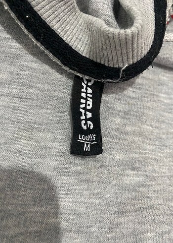 Gri Baskılı Kadın Sweatshirt - Görsel 3