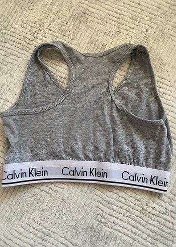 Calvin Klein Gri Spor Sütyeni - Görsel 2