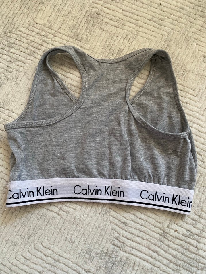 Calvin Klein Gri Spor Sütyeni - Görsel 2