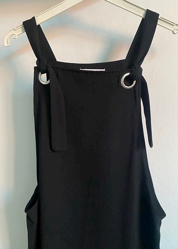 Kadın Siyah Mango salopet elbise - Görsel 2