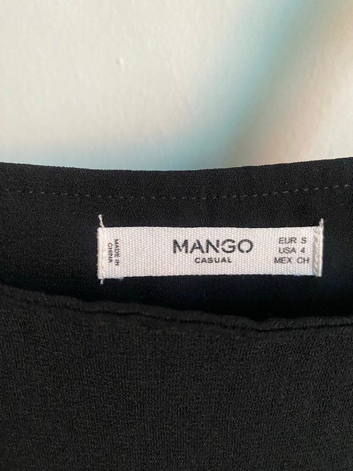 Kadın Siyah Mango salopet elbise - Görsel 3