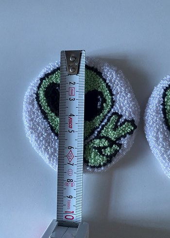 Uzaylı Desenli Araç İçin Bardak Altlığı - Görsel 2