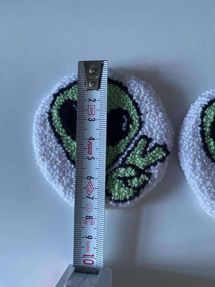 Uzaylı Desenli Araç İçin Bardak Altlığı - Görsel 2