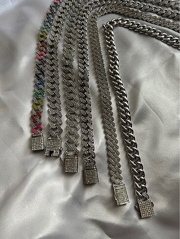 Full Taş İşlemeli Cuban ChainZirkonKolye