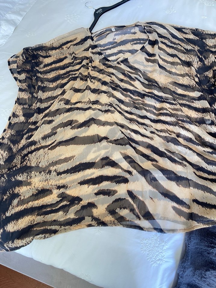 Zebra Desenli Bohem Kadın Tunik - Görsel 3