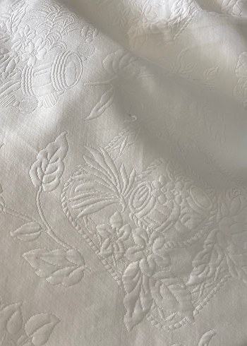 BEYAZ İTALYAN YATAK ÖRTÜSÜ - Görsel 6