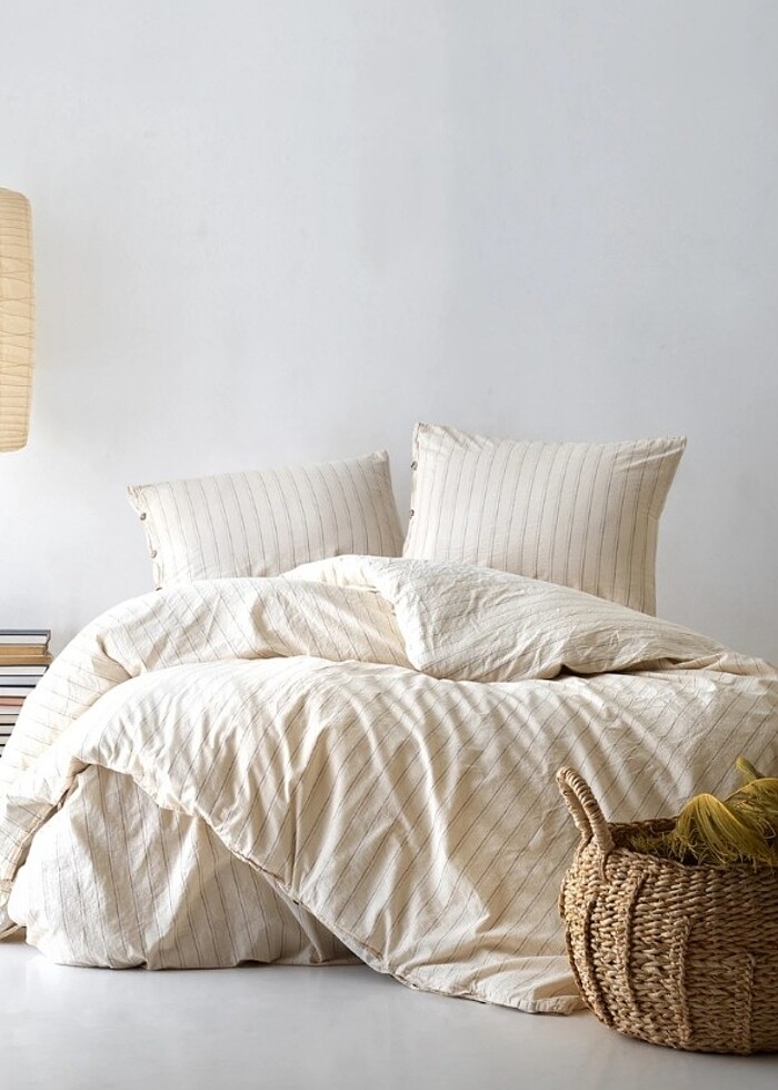 Çift kişilik keten nevresim takımı - Görsel 2