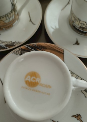 İstanbul Desenli 6'lı Kahve Fincanı Takımı - Görsel 2