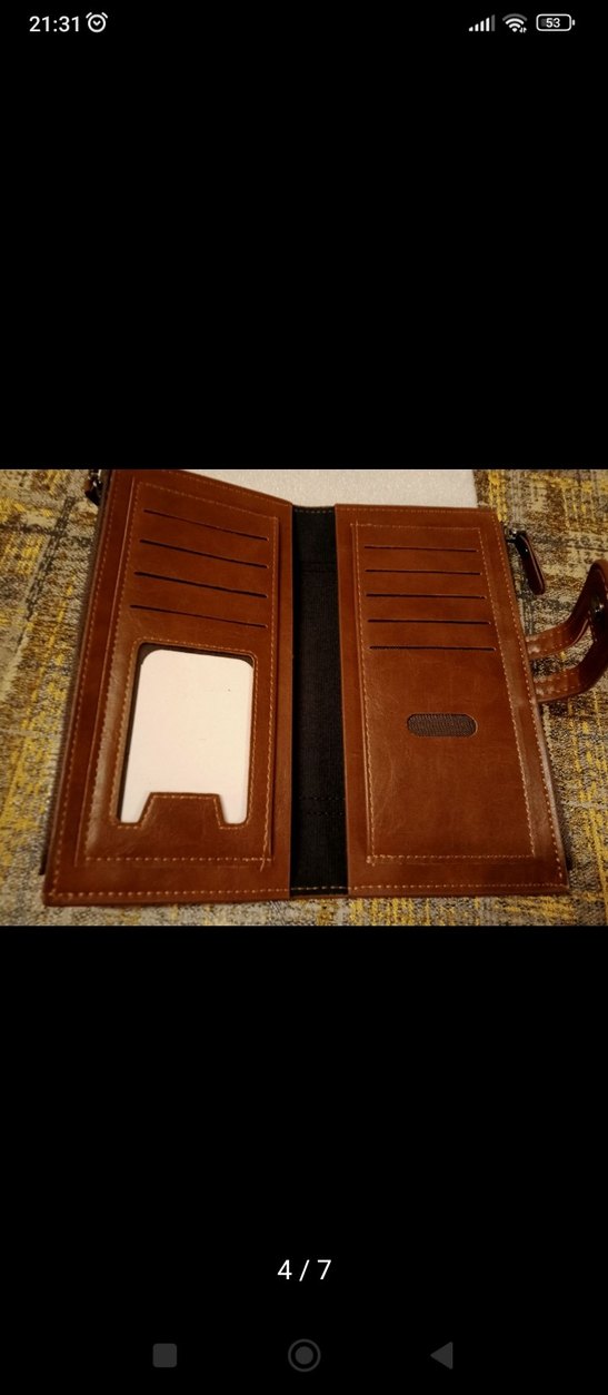 Kahverengi Deri Kadın Cüzdan - Görsel 4