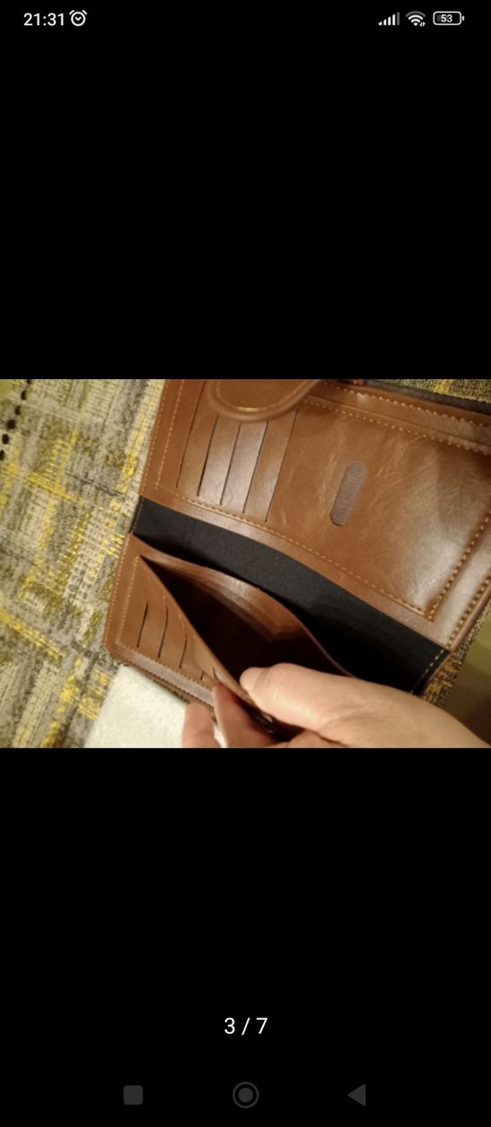 Kahverengi Deri Kadın Cüzdan - Görsel 3