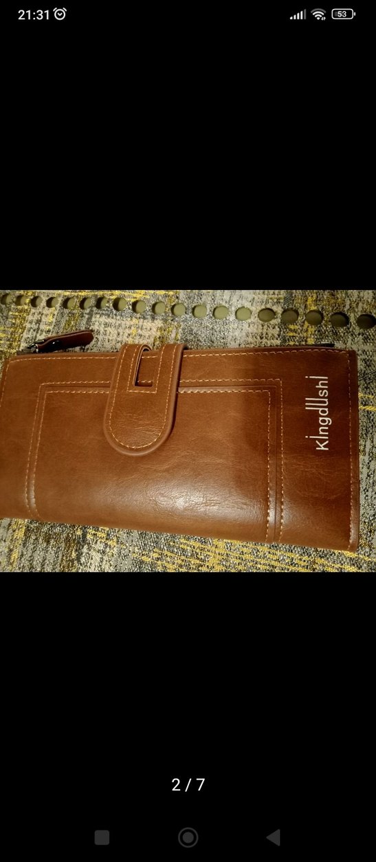 Kahverengi Deri Kadın Cüzdan - Görsel 2