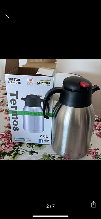 Beden siyah Renk Master collection Çelik termos
