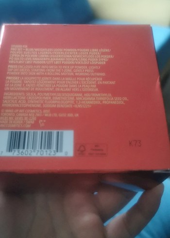 MAC Studio Fix Kırmızı Parlak Pudra sıfır ürün - Görsel 3