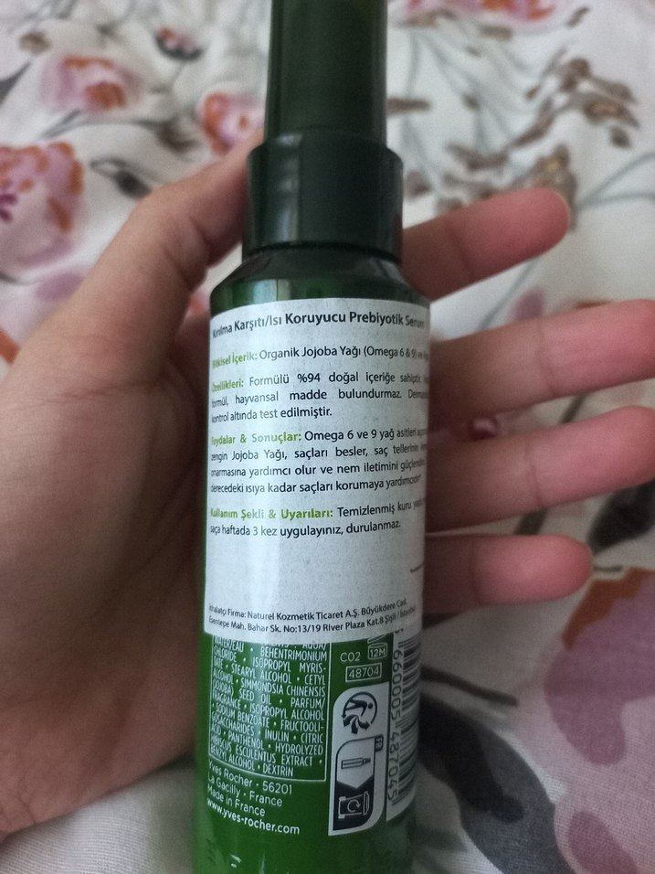 Yves Rocher Saç Serumu Isı koruyucu - Görsel 3