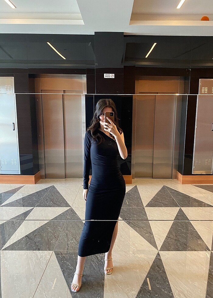 Zara poliamid elbise - Görsel 2