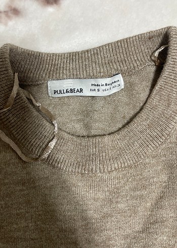 Bej Kadın Triko Kazak Uzun Kollu - Görsel 2