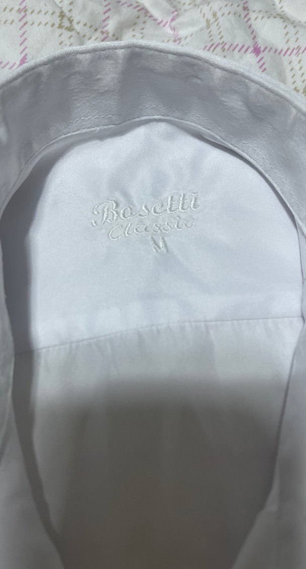 Düğmeli Beyaz uzun  Kollu Erkek Gömlek - Görsel 3