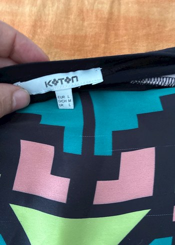 Koton Bohem Çok Renkli Straplez Mini Tunik