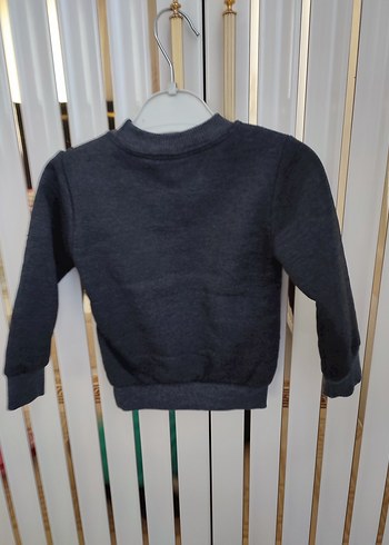 Erkek Çocuk Siyah Uzun Kollu Sweatshirt - Görsel 2