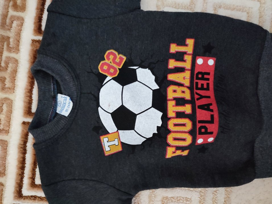 Erkek Çocuk Siyah Uzun Kollu Sweatshirt - Görsel 3