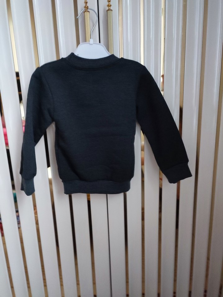 Erkek Çocuk Siyah Baskılı Sweatshirt - Görsel 2