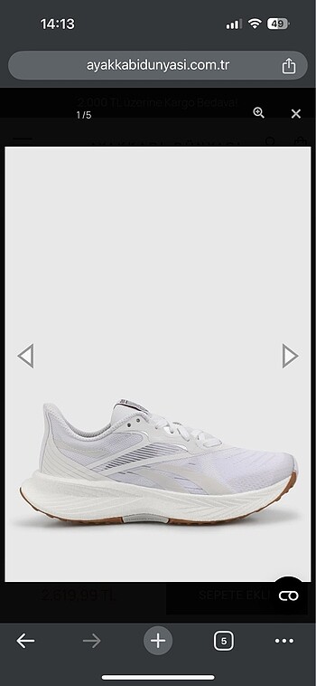 Reebok kadın koşu ayakkabısı