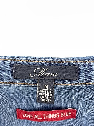 m Beden mavi Renk Mavi Jeans Gömlek %70 İndirimli.