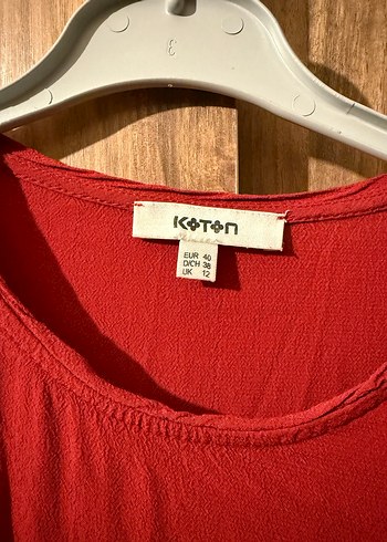 Kırmızı Uzun Kollu Hemşire Sabahlığı - Görsel 2