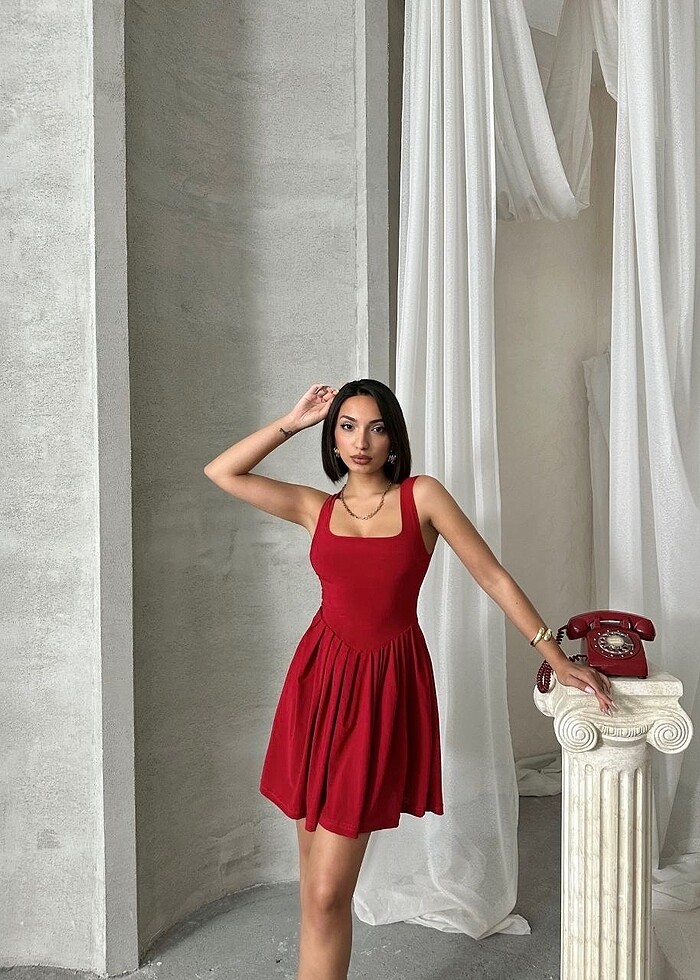 Beli saran elbise - Görsel 2