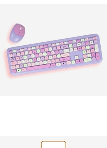 Sıfır kutusunda Prozone renkli klavye mouse seti