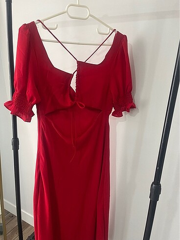 l Beden Kırmızı şık elbise
