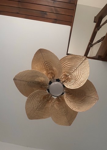 Bej Renkli Örgü Tavan Lambası - Görsel 8