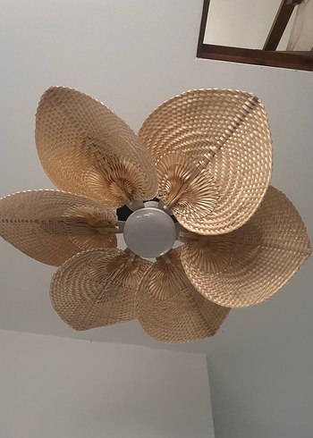 Bej Renkli Örgü Tavan Lambası - Görsel 7