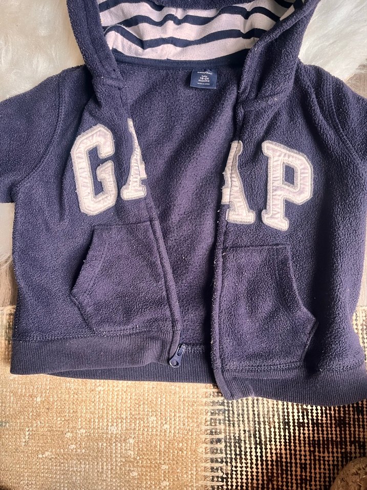 Erkek Çocuk Lacivert Fermuarlı Kapüşonlu Sweatshirt - Görsel 2