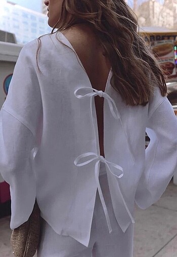 Suud Bağlamalı Gömlek Kimono - Görsel 2