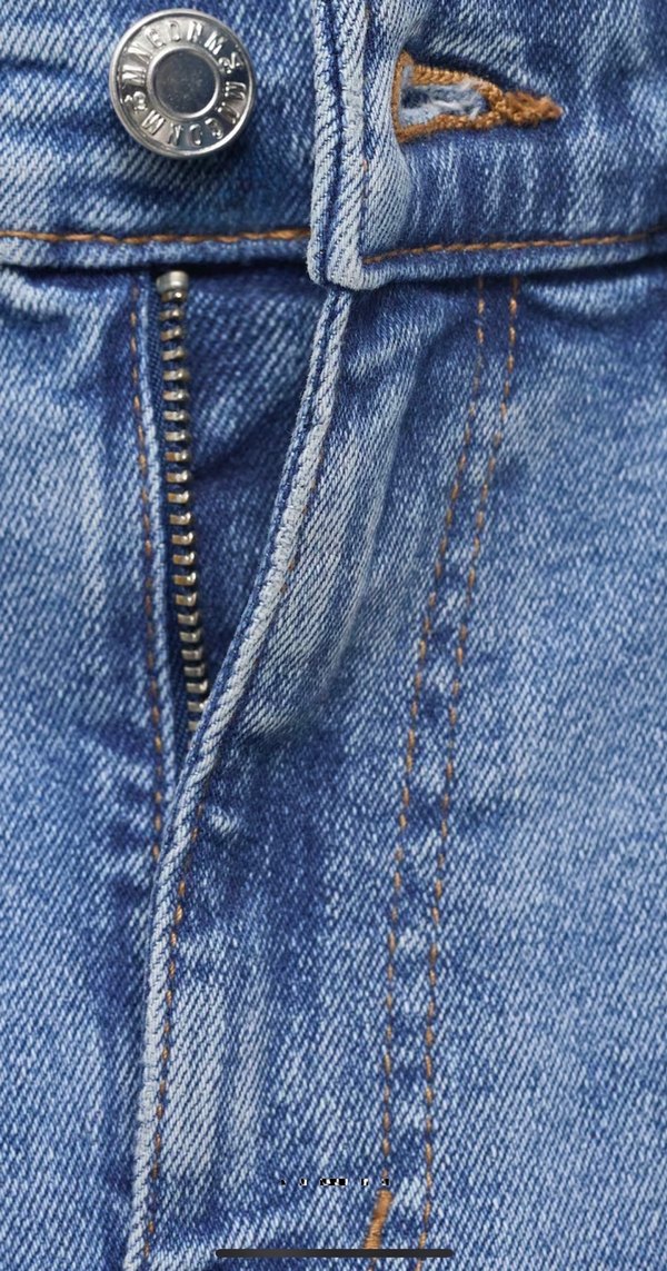 Kadın Mavi Denim Normal Kesim Midi Jean - Görsel 2