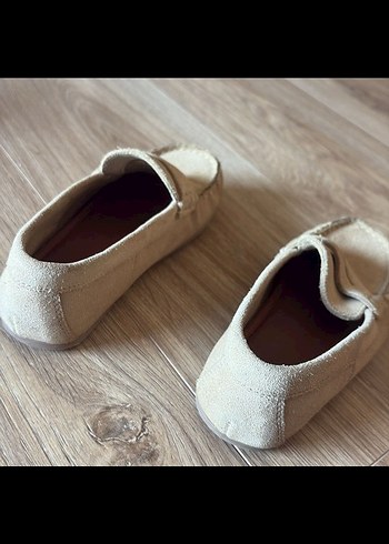 Bej Süet Loafer - Görsel 5