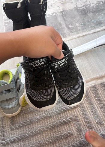 23 Beden siyah Renk Erkek Çocuk Spor Ayakkabı