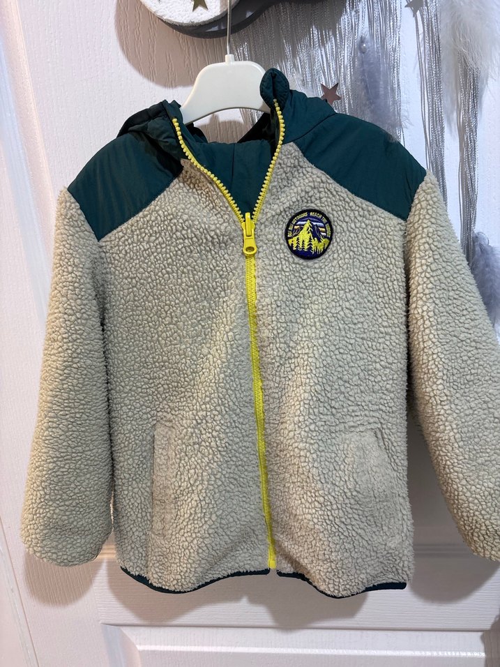 Erkek Çocuk çift taraflı Fermuarlı Mont - Görsel 2