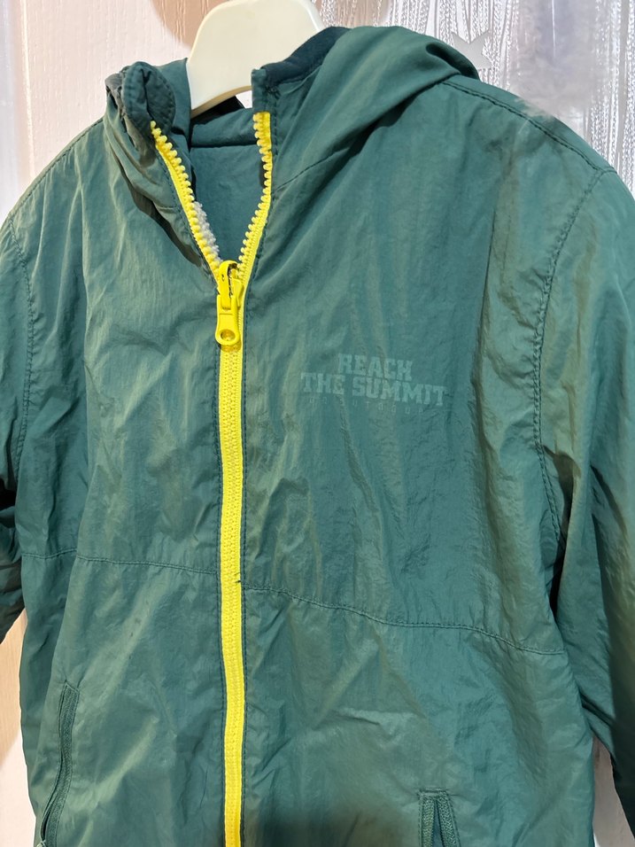 Erkek Çocuk çift taraflı Fermuarlı Mont - Görsel 3