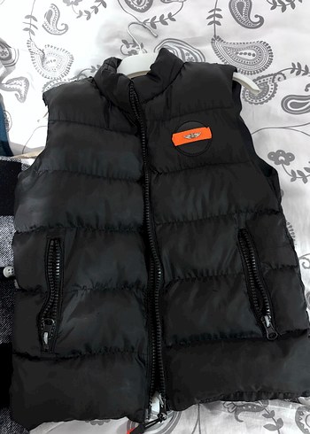 Erkek Çocuk Siyah Fermuarlı Yelek - Görsel 3