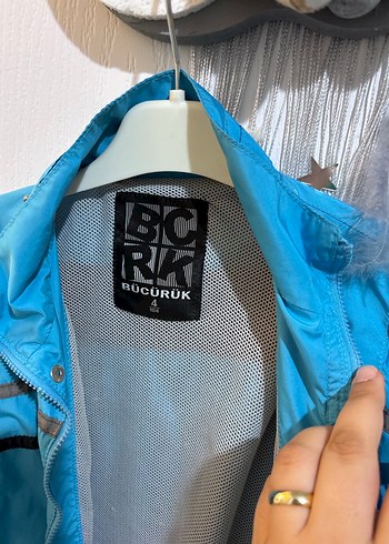 Erkek Çocuk Mavi Fermuarlı Yağmurluk - Görsel 2