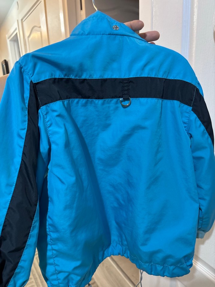 Erkek Çocuk Mavi Fermuarlı Yağmurluk - Görsel 3