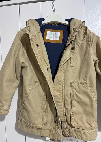 Bej Düğmeli Erkek Çocuk Keten Ceket - Görsel 3