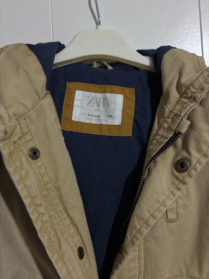 Bej Düğmeli Erkek Çocuk Keten Ceket - Görsel 2