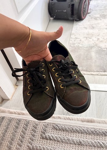 Kahverengi Bağcıklı Platform Spor Ayakkabı - Görsel 6