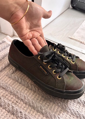 Kahverengi Bağcıklı Platform Spor Ayakkabı - Görsel 7