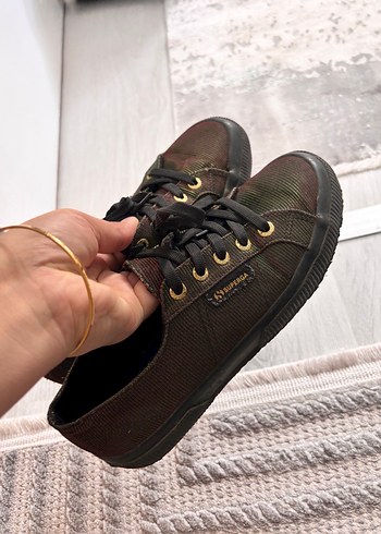 Kahverengi Bağcıklı Platform Spor Ayakkabı - Görsel 4