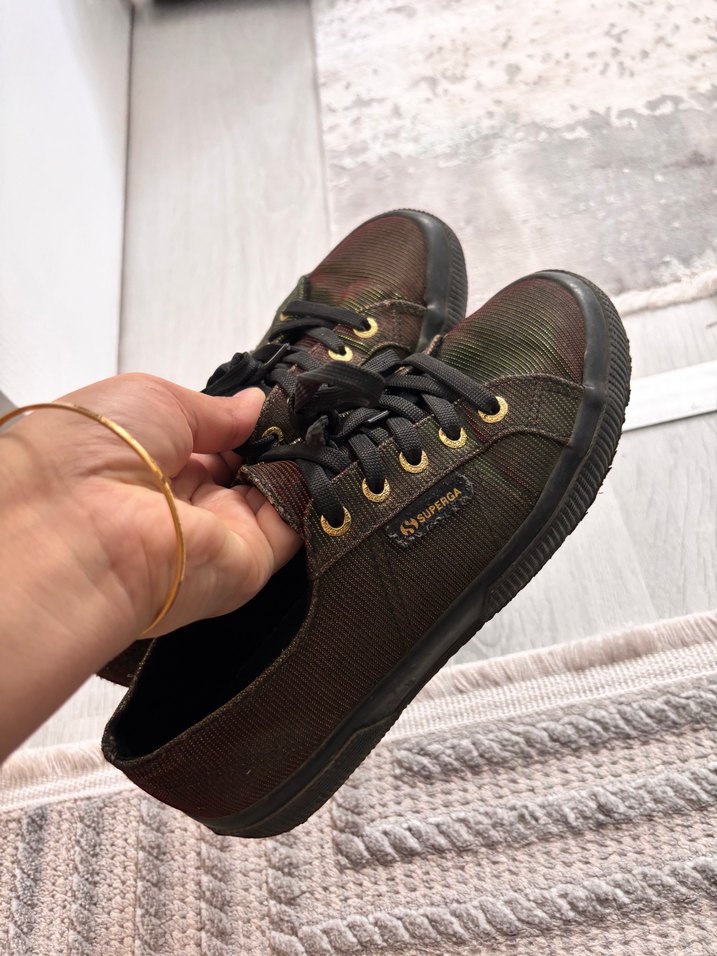 Kahverengi Bağcıklı Platform Spor Ayakkabı - Görsel 4