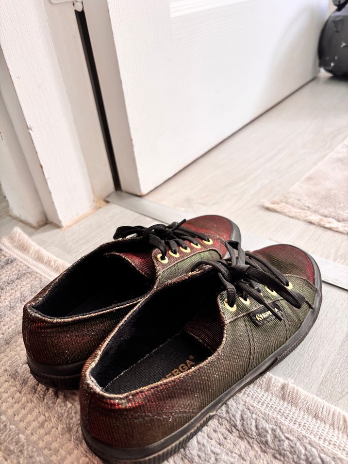 Kahverengi Bağcıklı Platform Spor Ayakkabı - Görsel 3